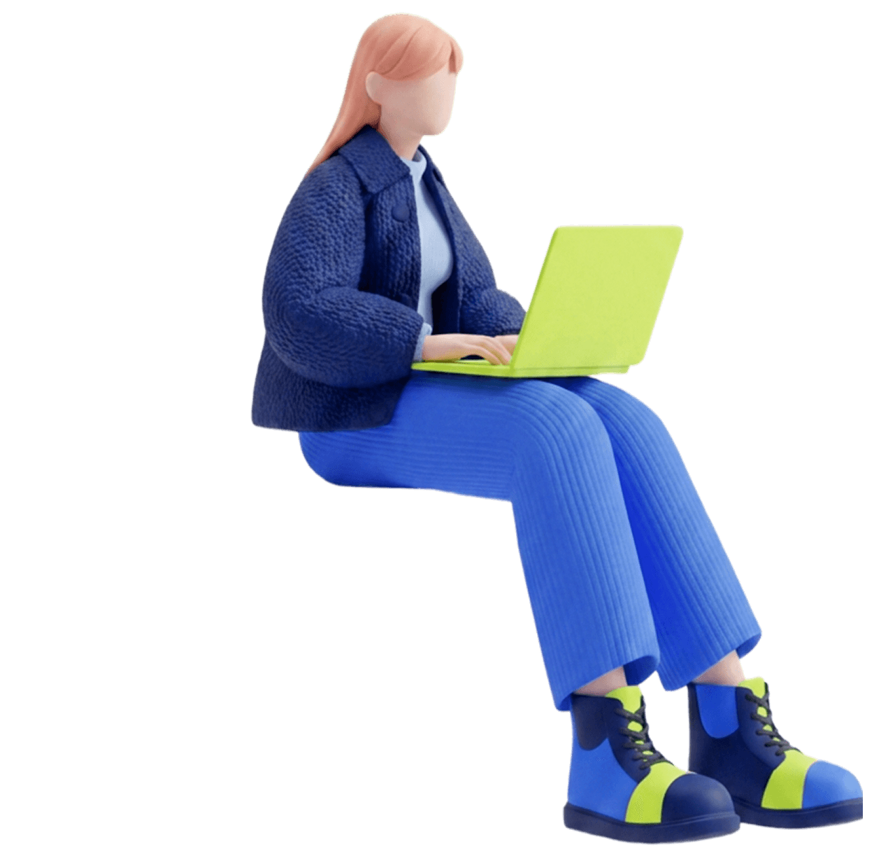Illustration of a creator enjoying freedom and flexibility