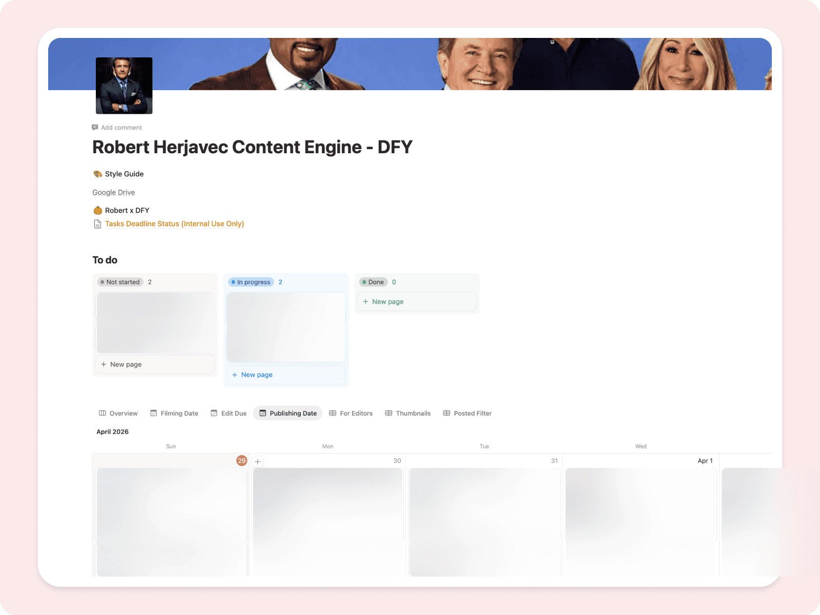 Editor & Coordinator Placement